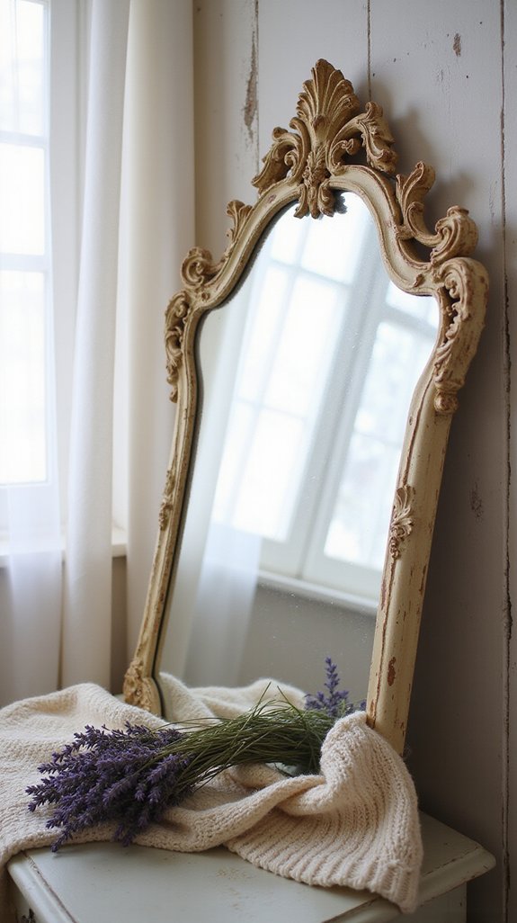 Incorporate Vintage Mirrors with Elaborate Frames