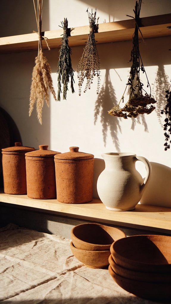 Balancing Terracotta and White for a Cozy Kitchen Ambiance