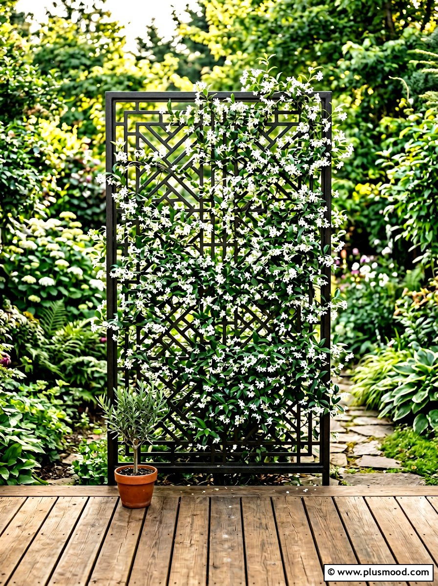 Creating a Secluded Oasis with a Privacy Screen Trellis