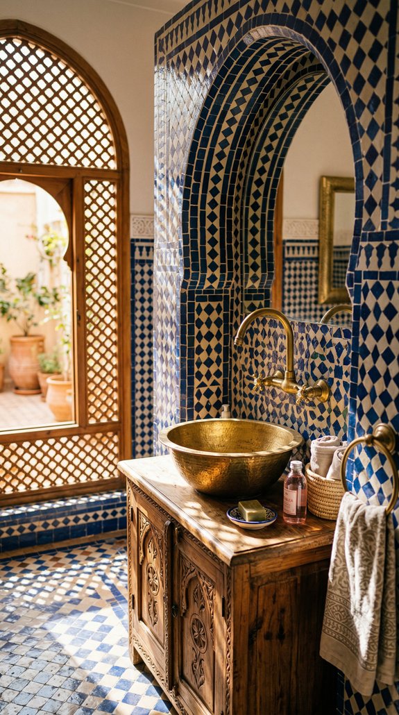 Why Zellige Tiles and Brass Fixtures Are a Designer Favorite for Bathrooms