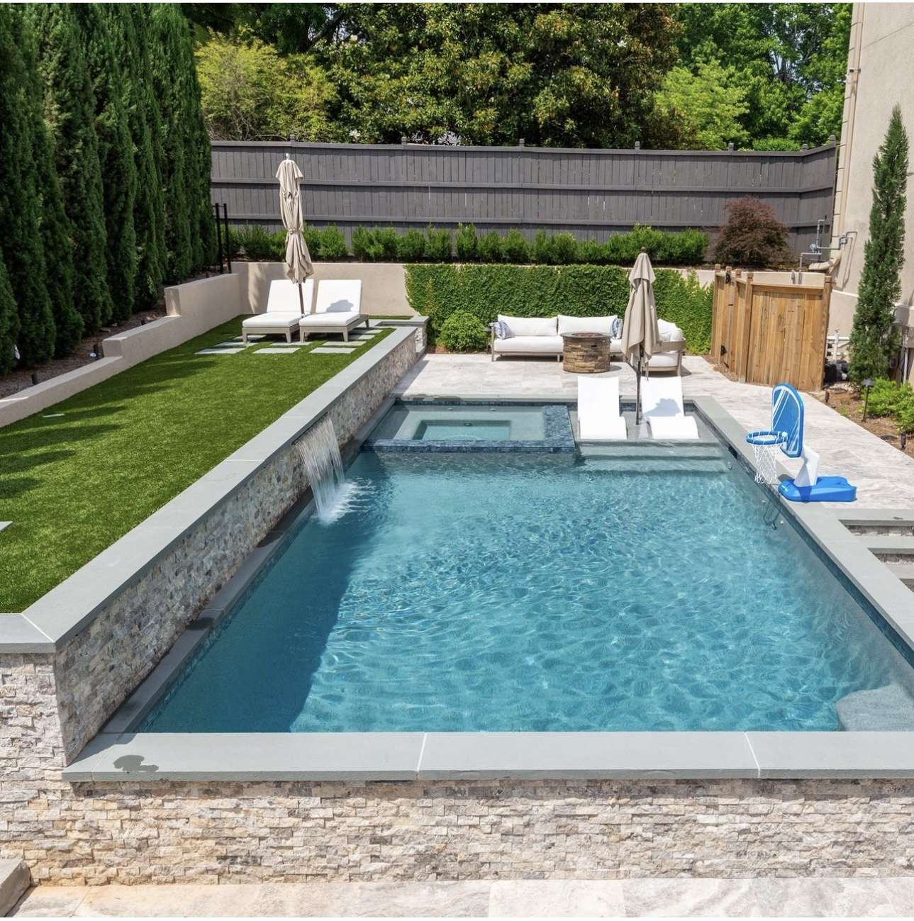 Elevated Patio Pool Oasis