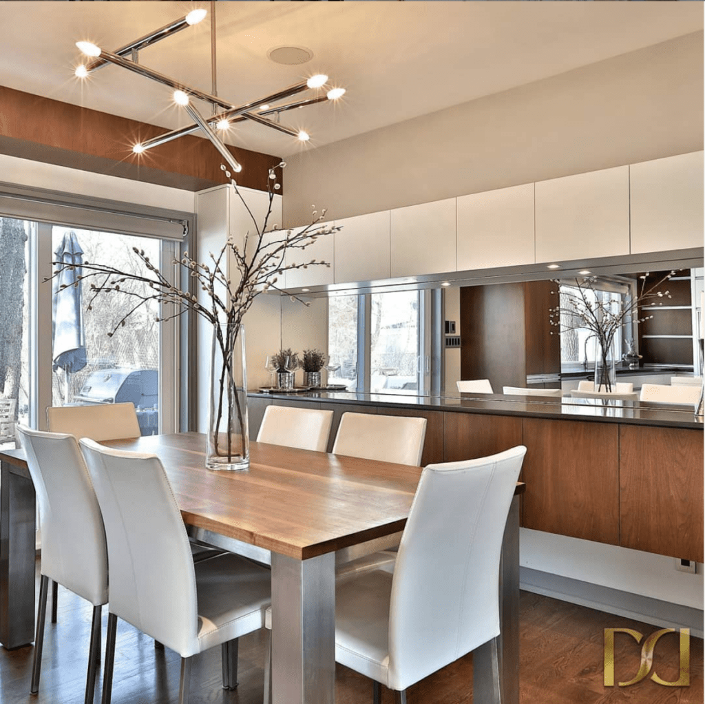 Sleek Custom Cabinetry for a Serene Dining Space
