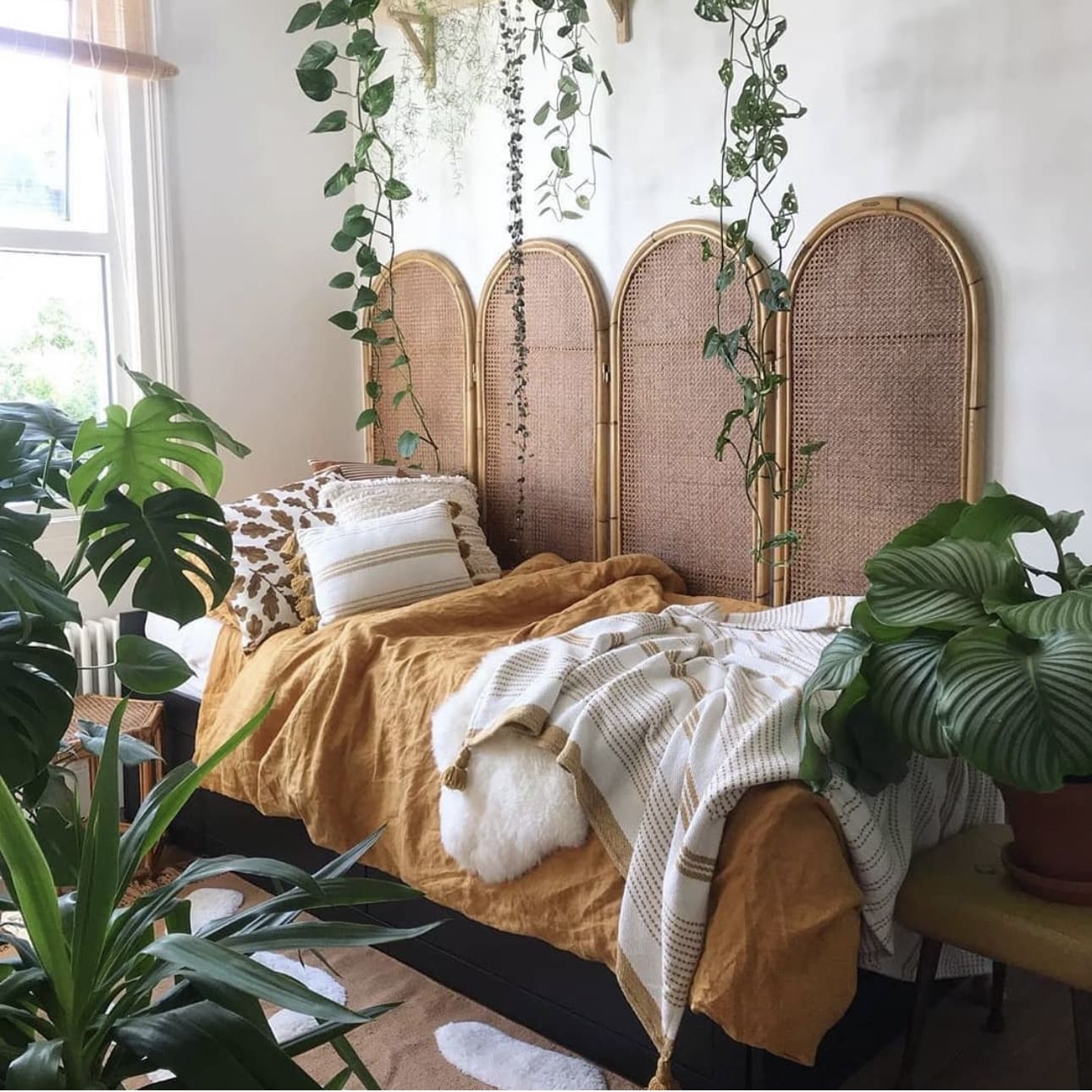 Elevate Your Bedroom with a Woven Bamboo and Rattan Headboard