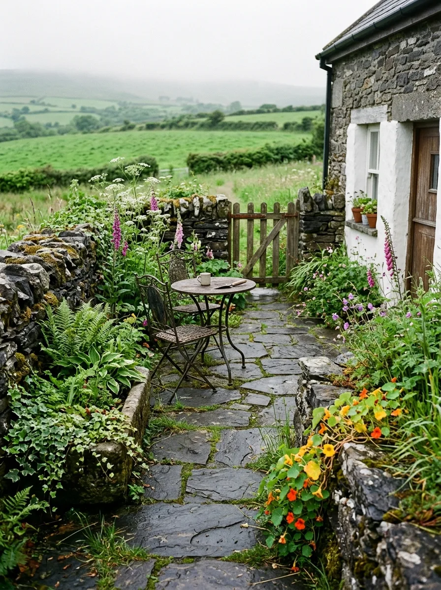Sleek and Subtle Charcoal Patio Design