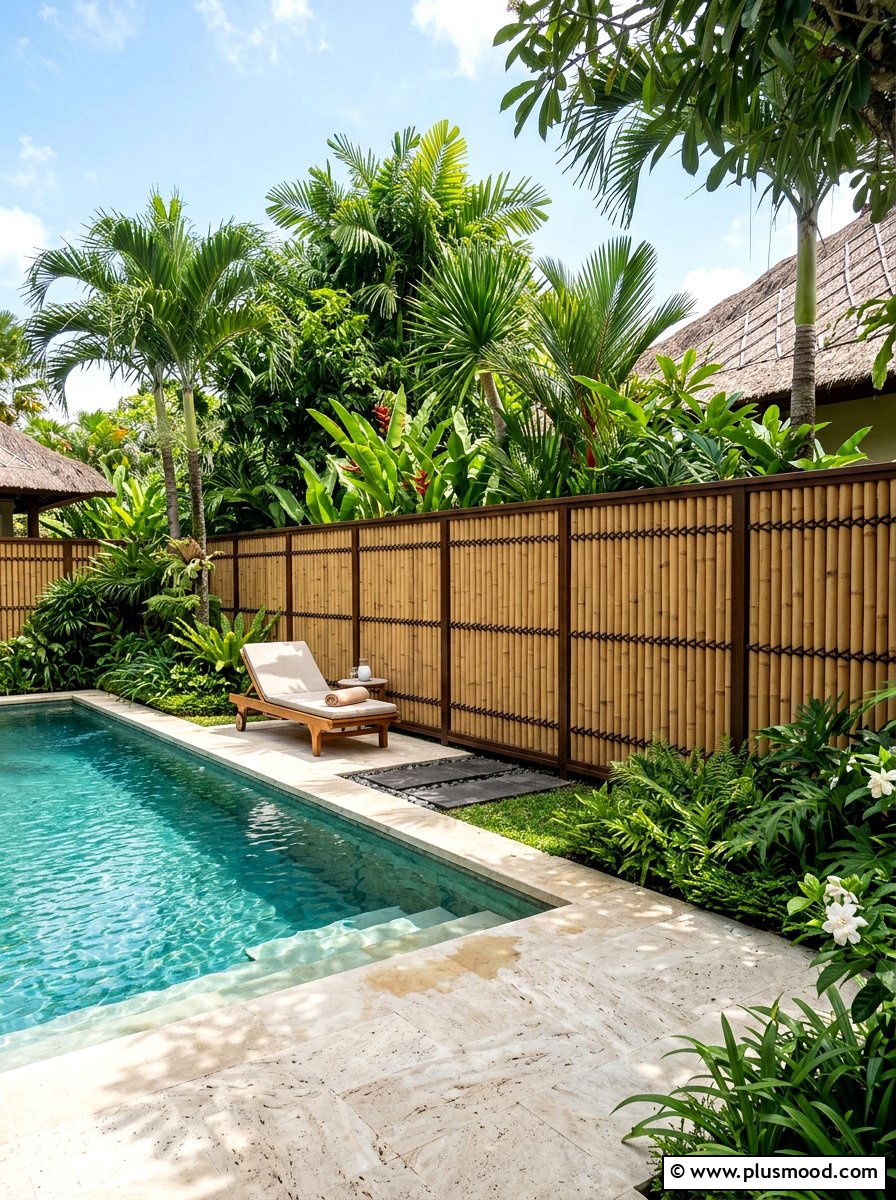 Elevate Your Poolside Privacy with Bamboo Screens