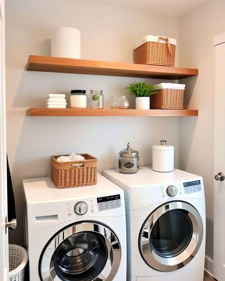 Sleek Wall-Mounted Shelving