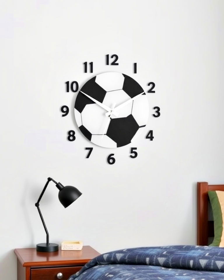 Kick Off Time with a Soccer-Inspired Wall Clock