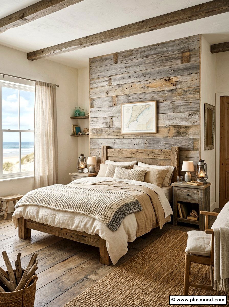 Cozy Coastal Charm: Crafting a Rustic Beach Bedroom