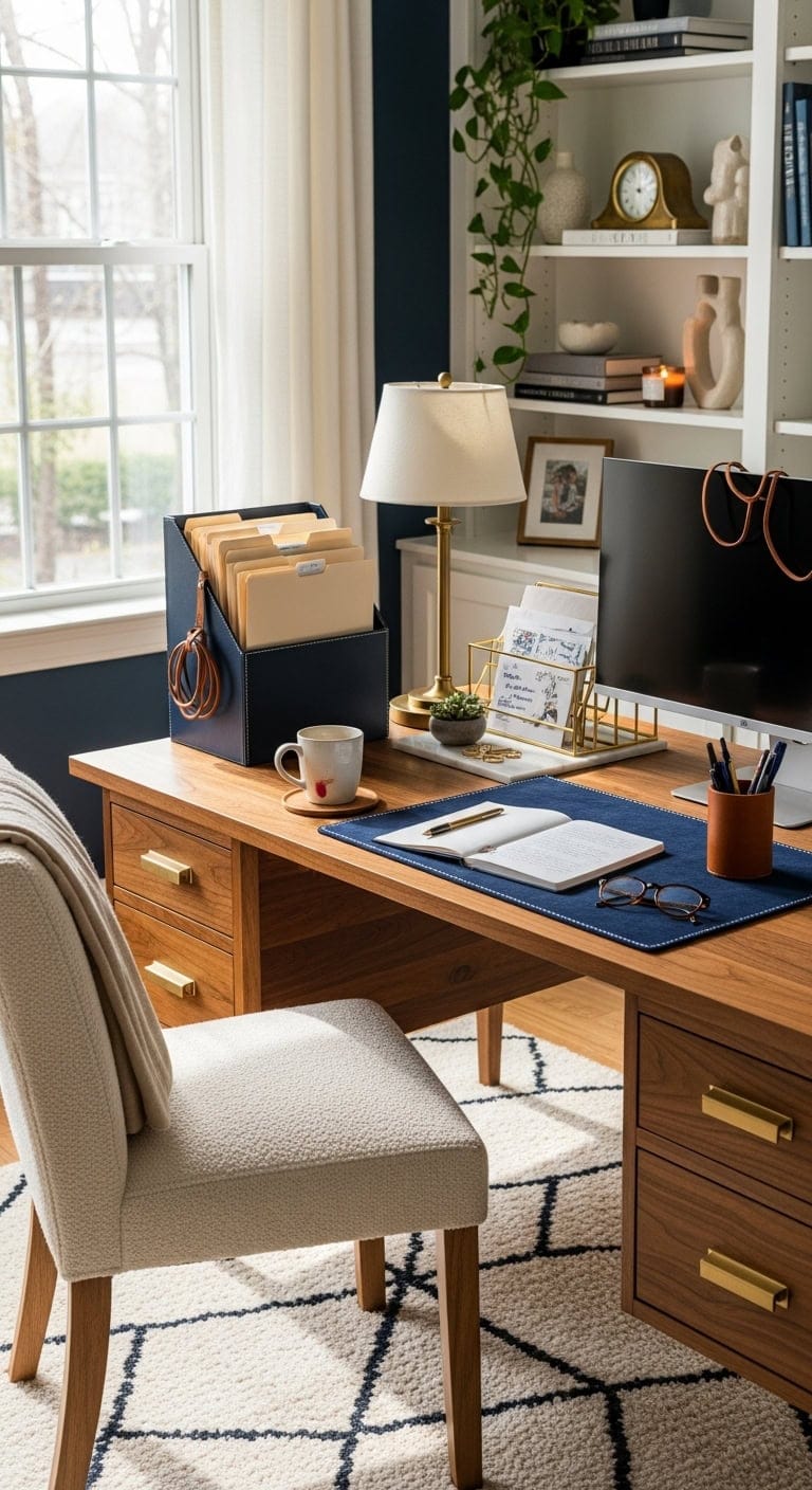 Elegant Efficiency: Keep Vertical File Holders Close at Hand