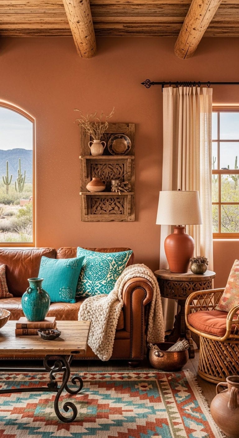 Southwestern Charm with Turquoise and Earthy Terracotta