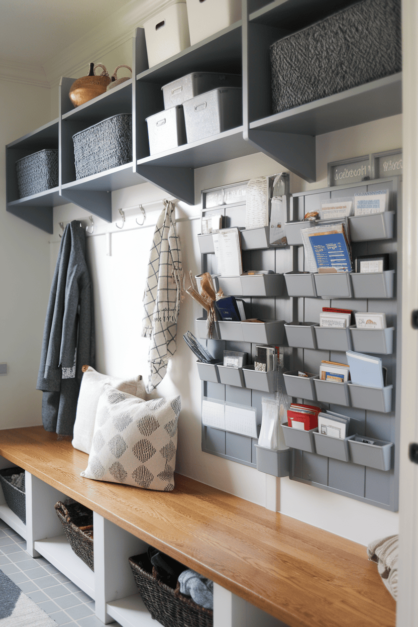 Install a Wall-Mounted Organizer to Manage Mail and Documents