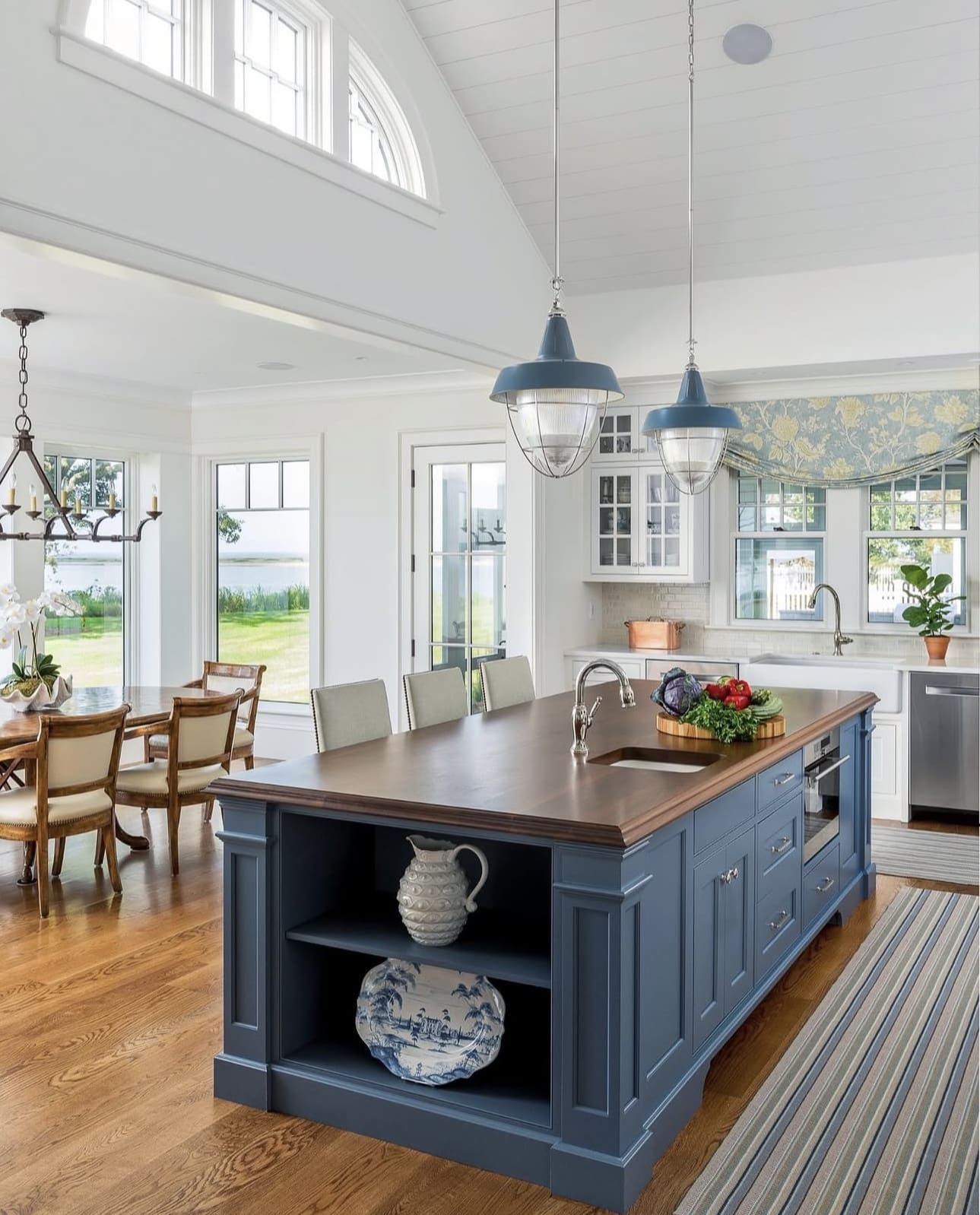 Select Light Fixtures in Soothing Blue Tones
