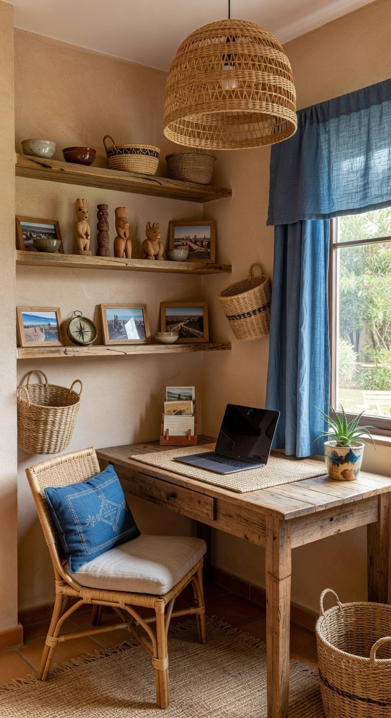 Showcase Your Travel Treasures in Your Workspace
