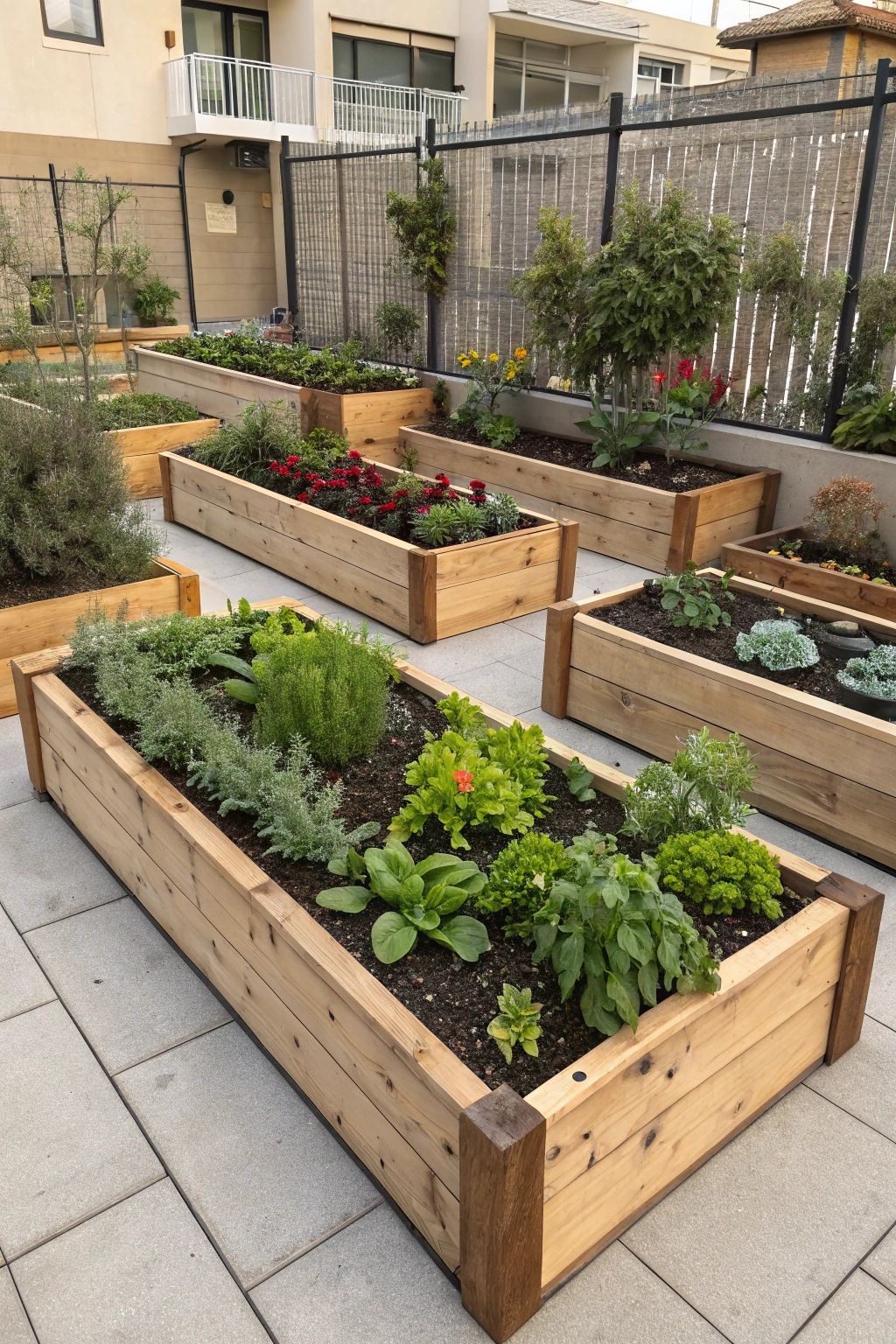 Pastel Raised Beds for a Cottage Garden Feel