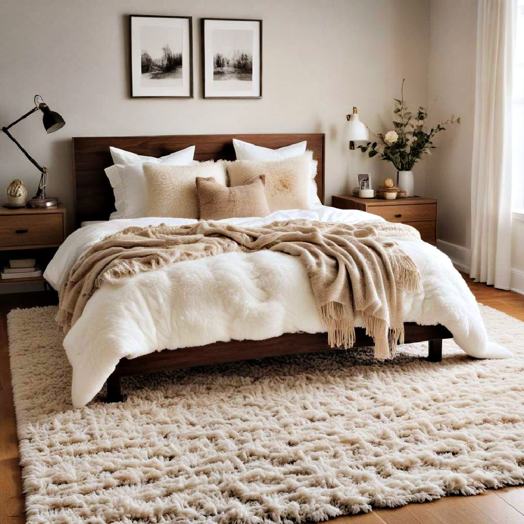 Cozy Up with Layered Textured Rugs