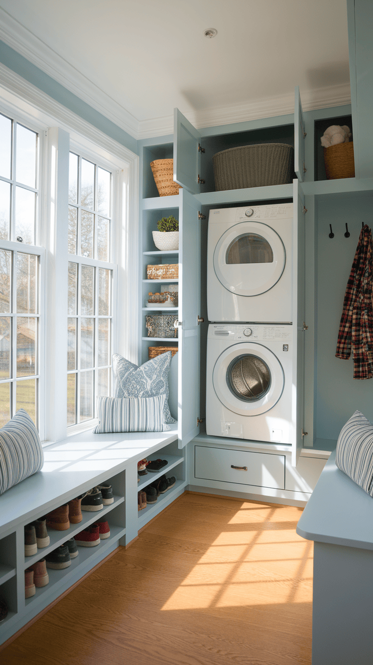 Light-Filled Laundry Nooks