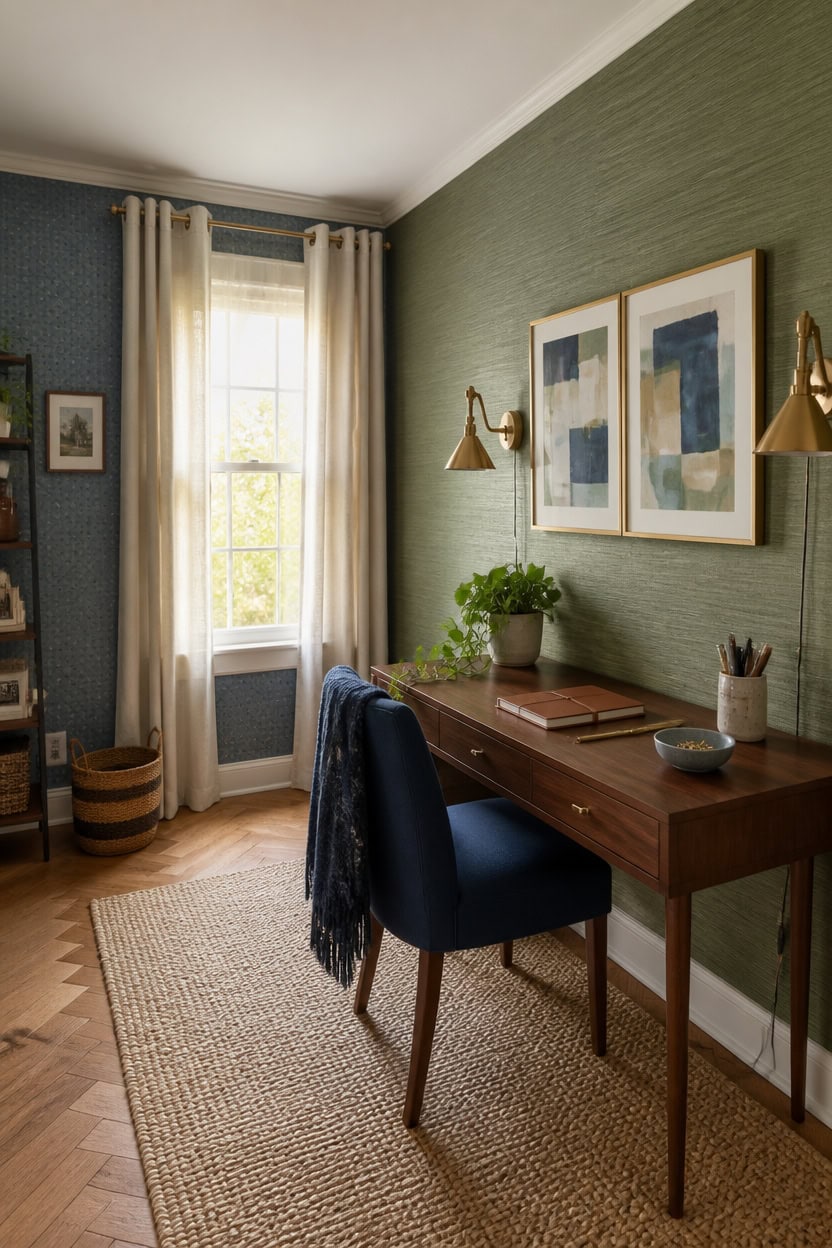 Comparing Peel-and-Stick and Conventional Wallpaper: Which Is Ideal for Your Home Office?