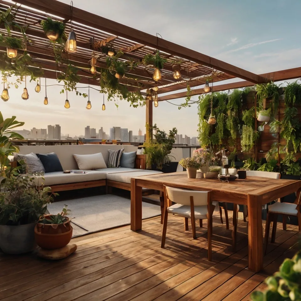 Elevated Elegance: Crafting a Multi-Tiered Rooftop Oasis