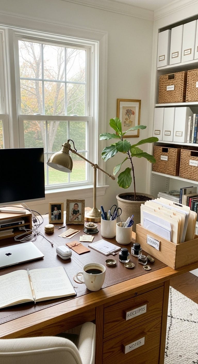 Streamlined Elegance: Harmonize Your Workspace with Coordinated Labels