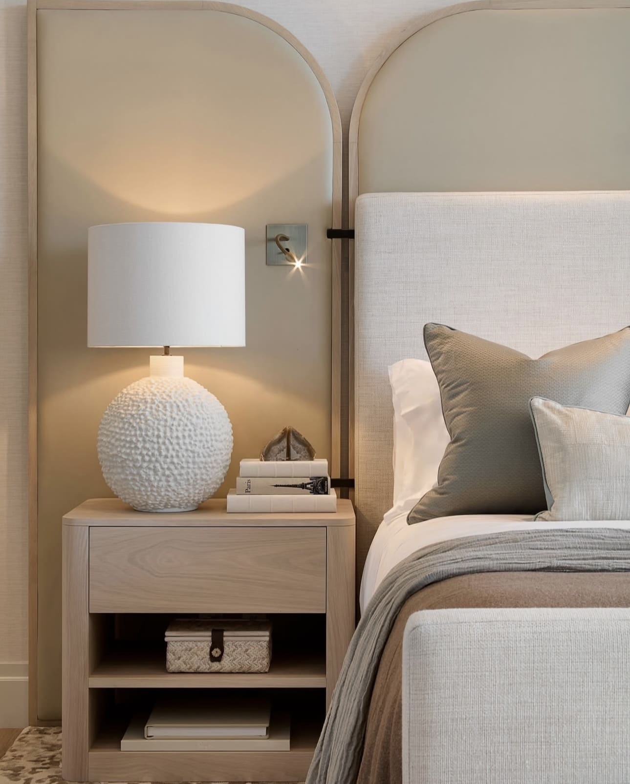 Elevate Your Bedroom with a Textured Feature Wall
