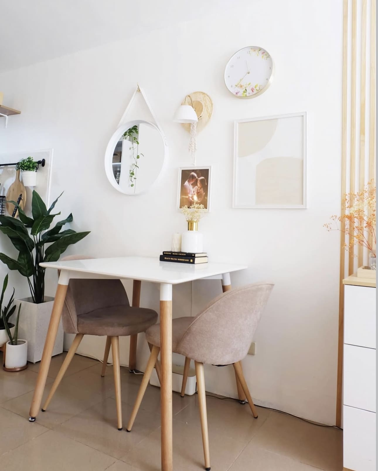 Brighten Up with a Sleek White Dining Table
