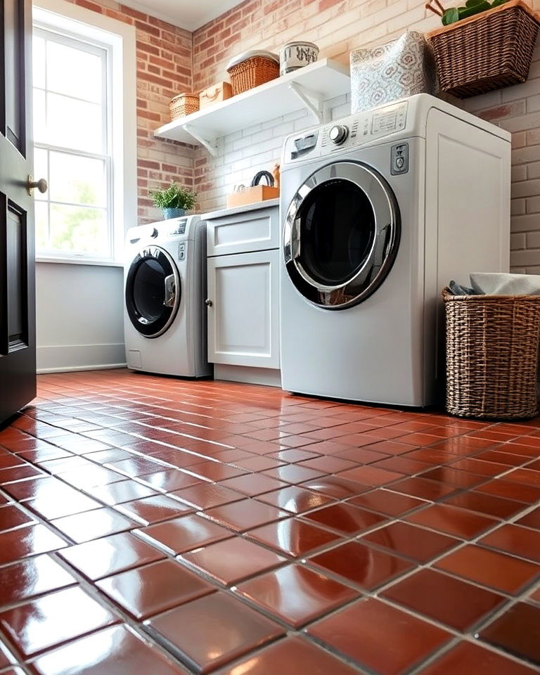 Enhance Shine with High-Gloss Sealed Brick Floors