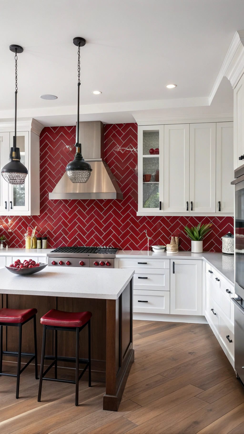 Red Tile Patterns and Designs