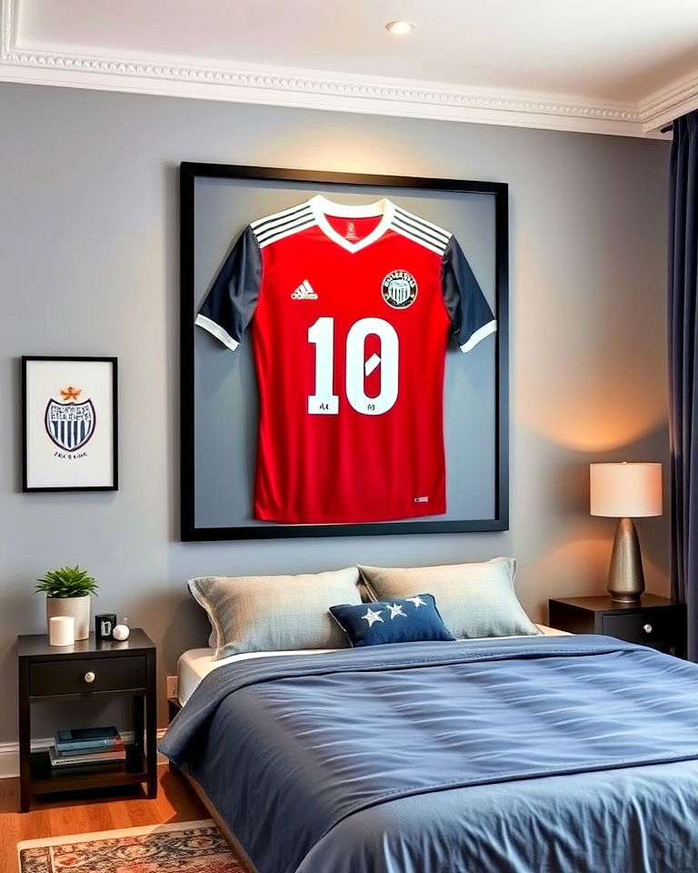 Showcase Your Favorite Soccer Jerseys as Wall Art