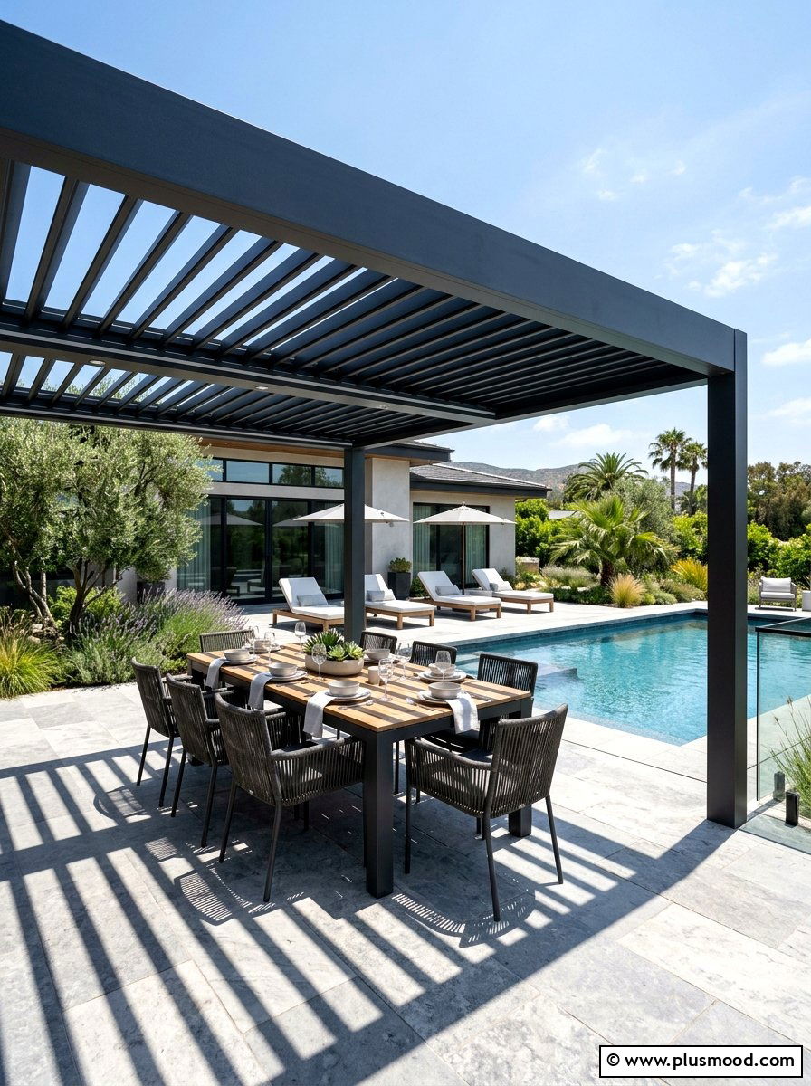 Modern Pool Pergola
