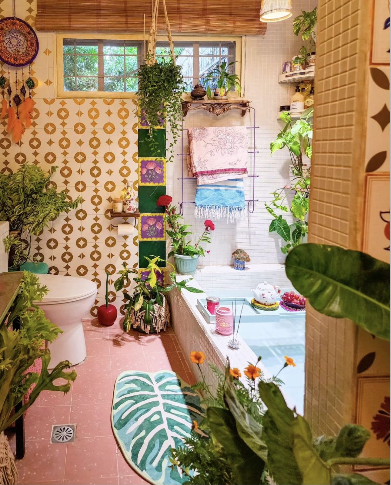 Infuse Your Bathroom with Lush Greenery