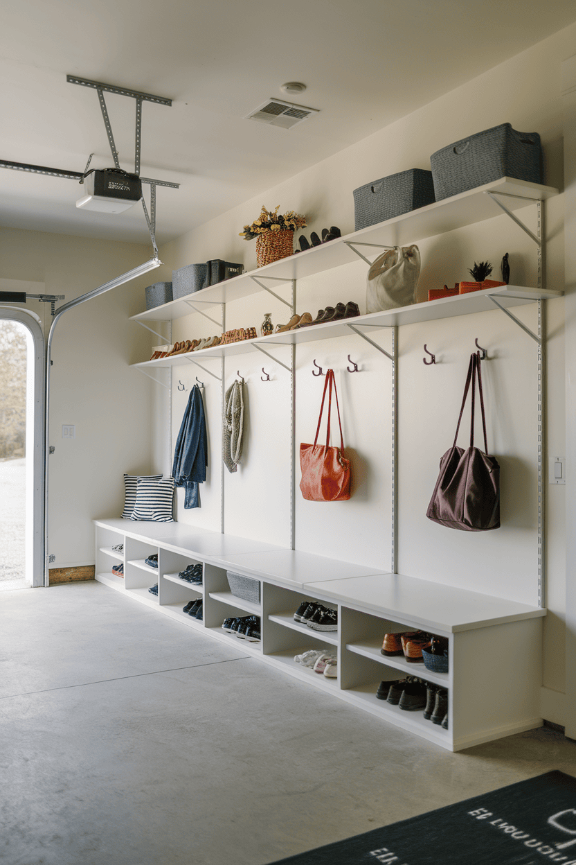 Creative Open Shelving Solutions for Your Garage Mudroom