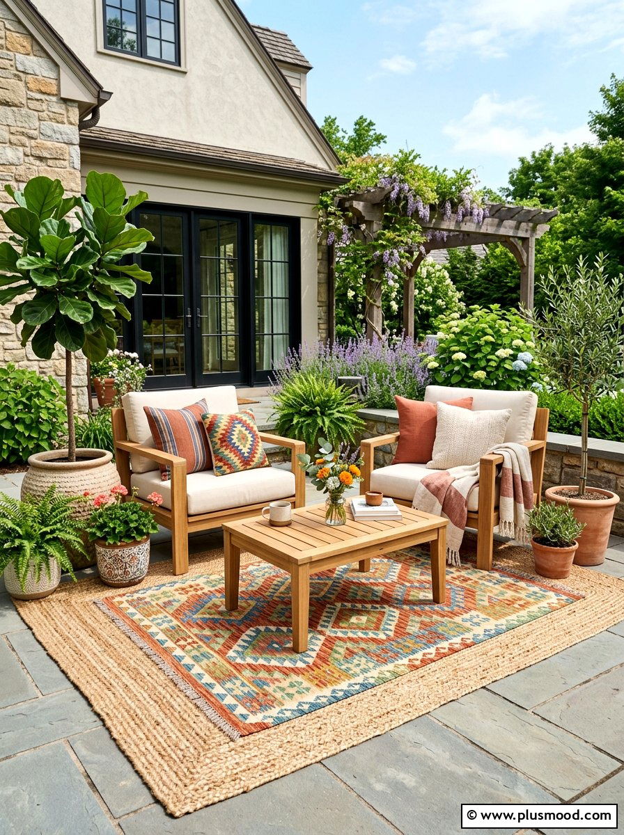 Mastering the Art of Layering Outdoor Rugs