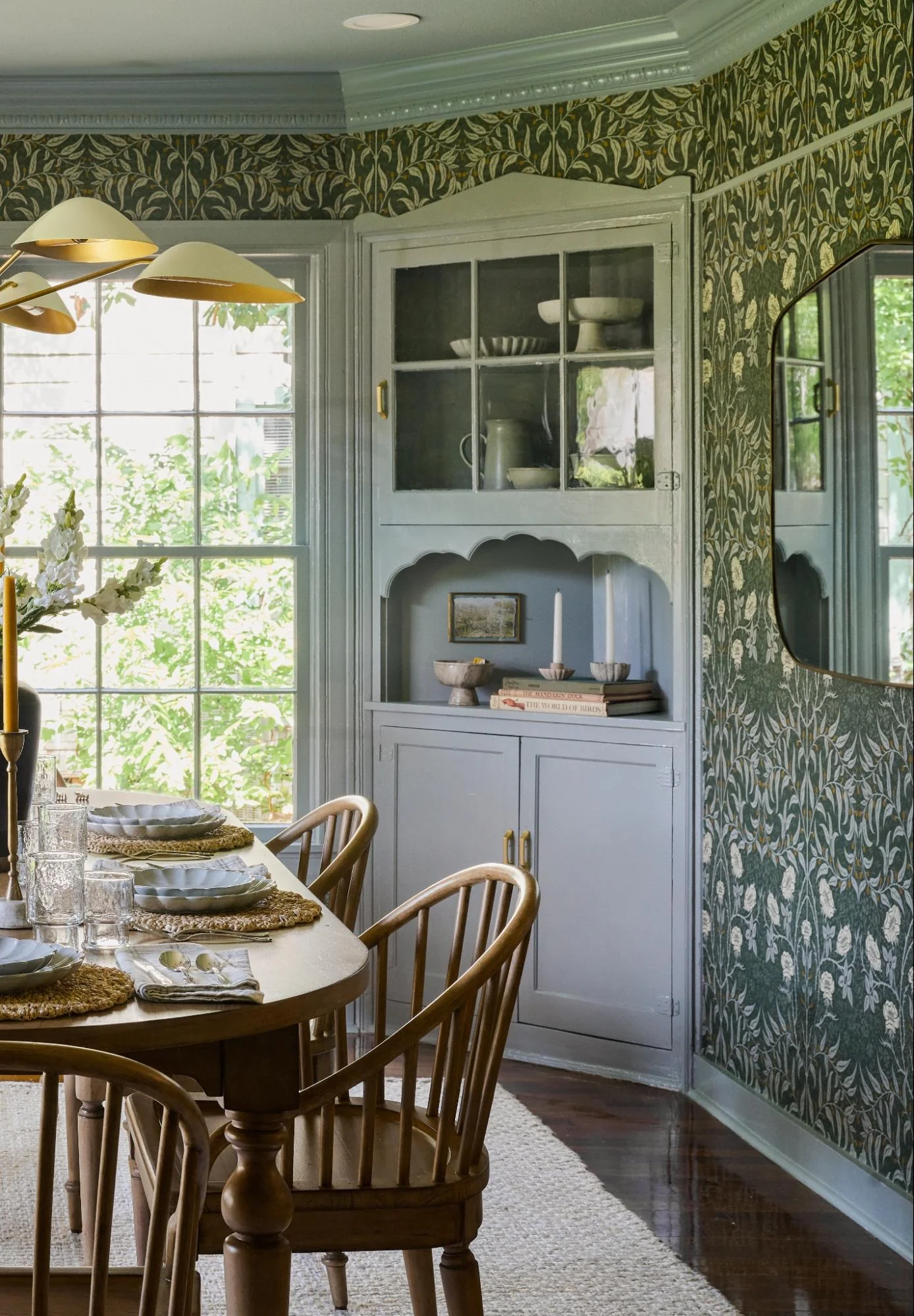 Cozy Dining Corner with Custom Cabinetry