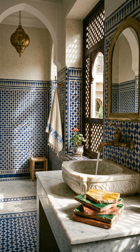 Finding Genuine Zellige Tiles for Your Moroccan-Inspired Bathroom