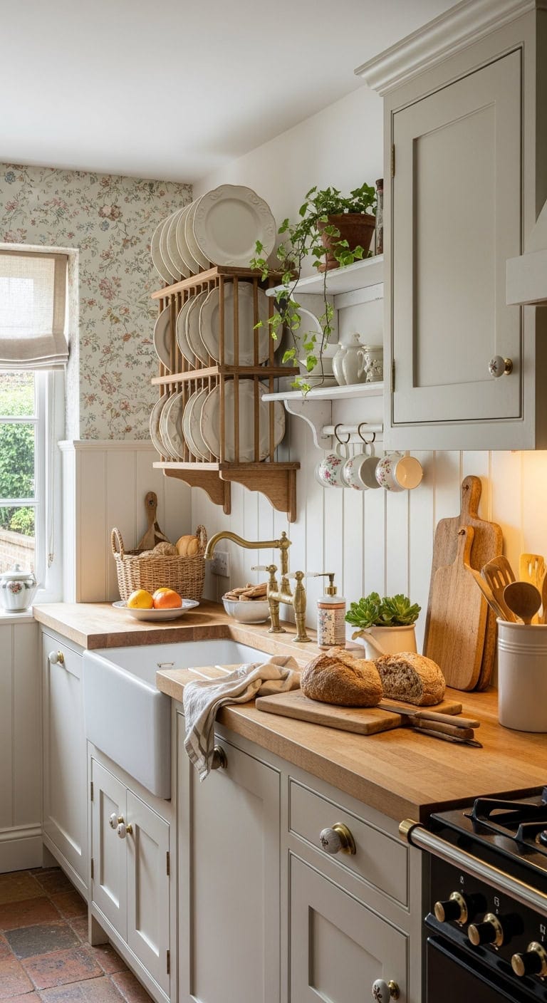 Charming Mini Plate Racks: Budget-Friendly Ways to Transform Unused Kitchen Walls