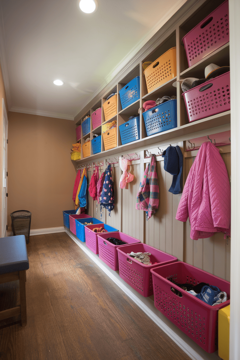 Organize Kids’ Items with Vibrant Color-Coded Solutions