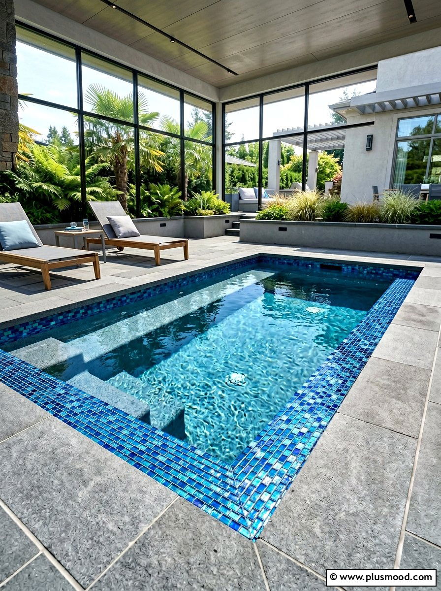 Enhancing Small Pools with Decorative Tile Features