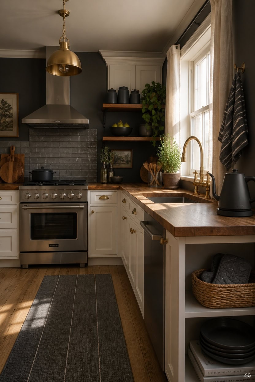 Simple Updates to Infuse Dark Gray into Your Kitchen Without Major Changes