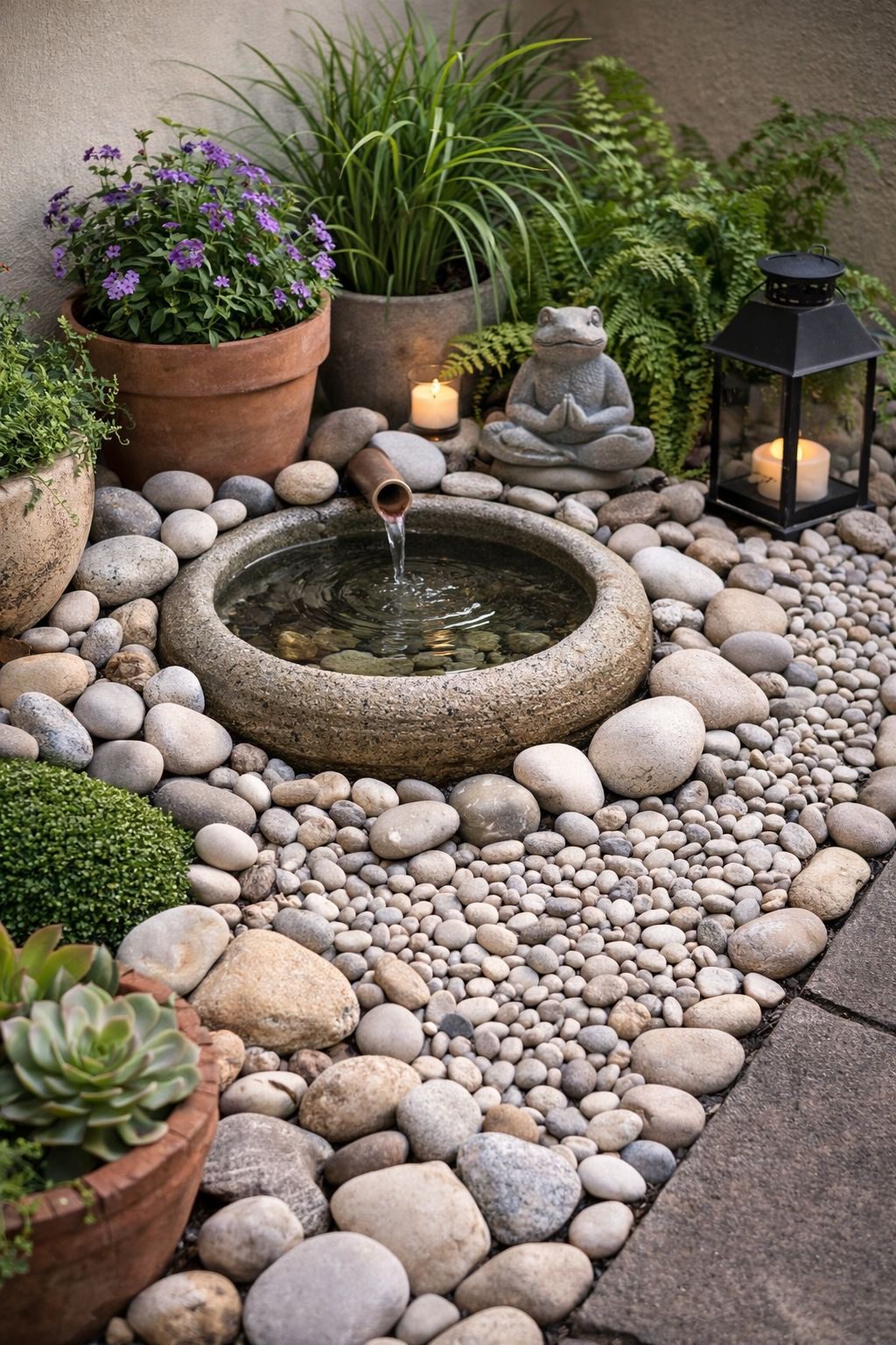 Pebble Fountain Retreat