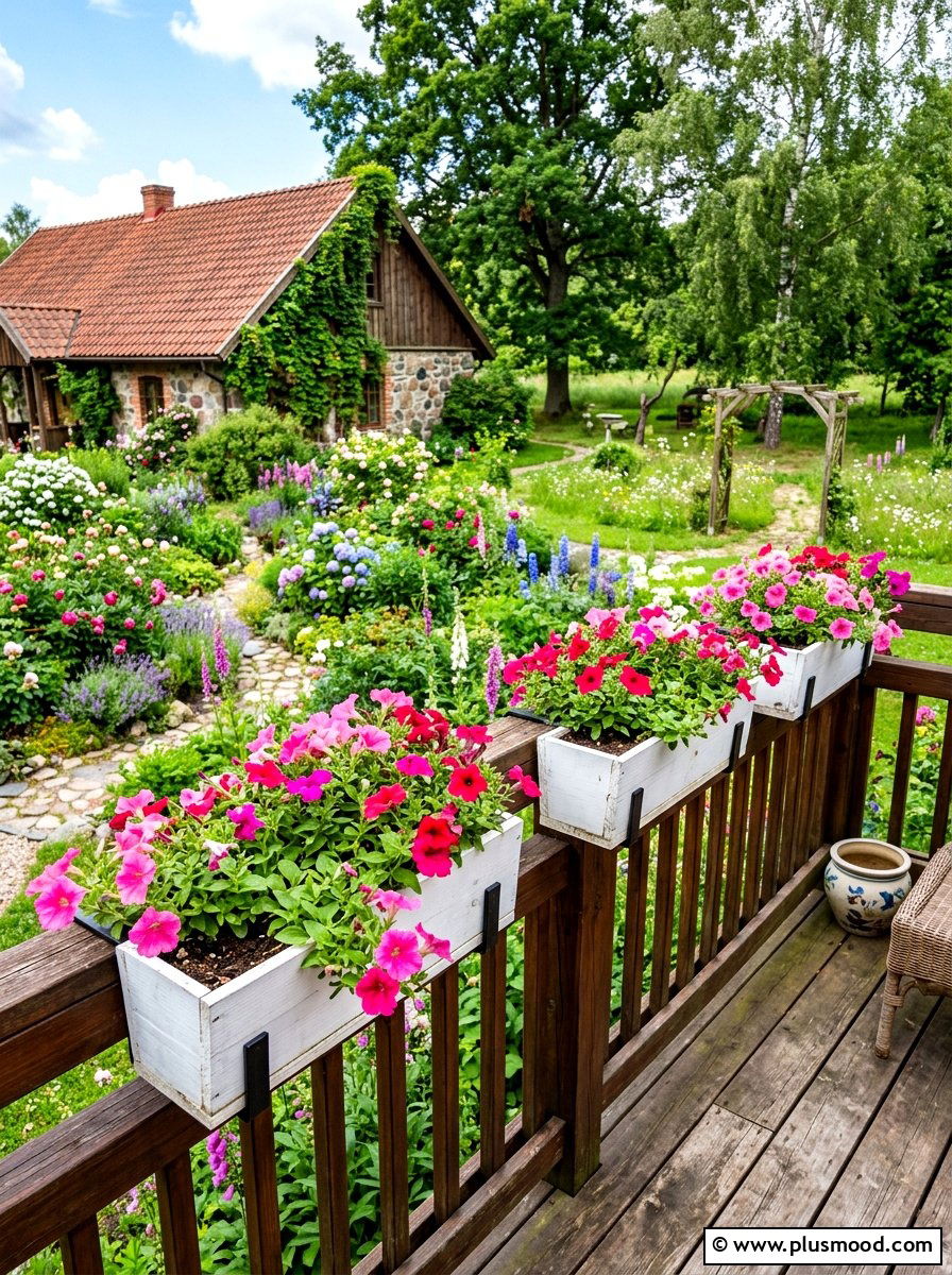 Maximize Patio Space with Deck Railing Planters