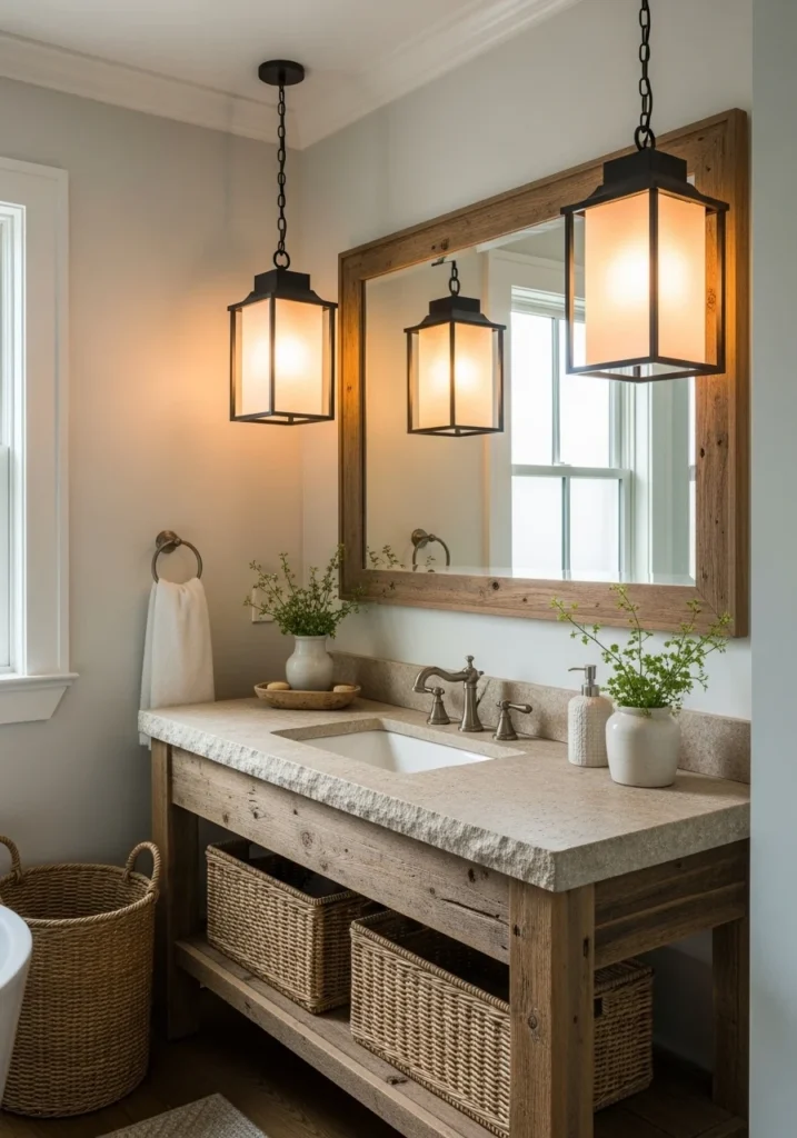 Enchant Your Bathroom with Lantern Lights