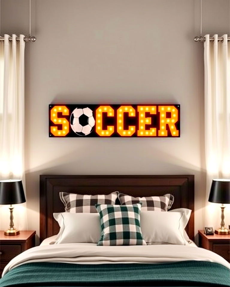 Custom Soccer Name Plaque