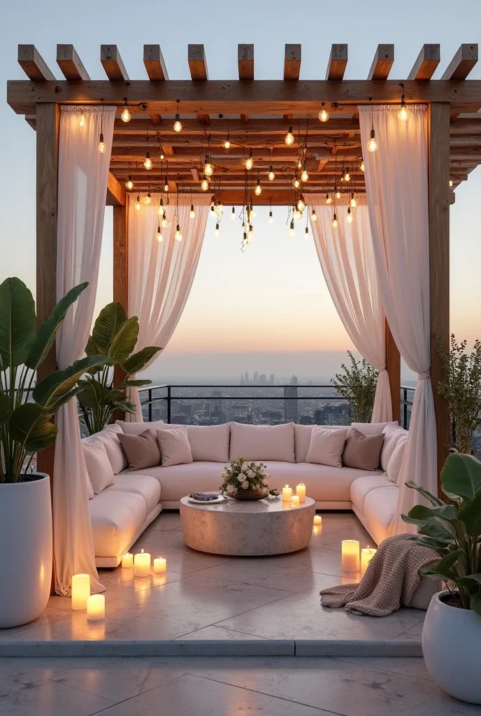 Glowing Pergola Haven