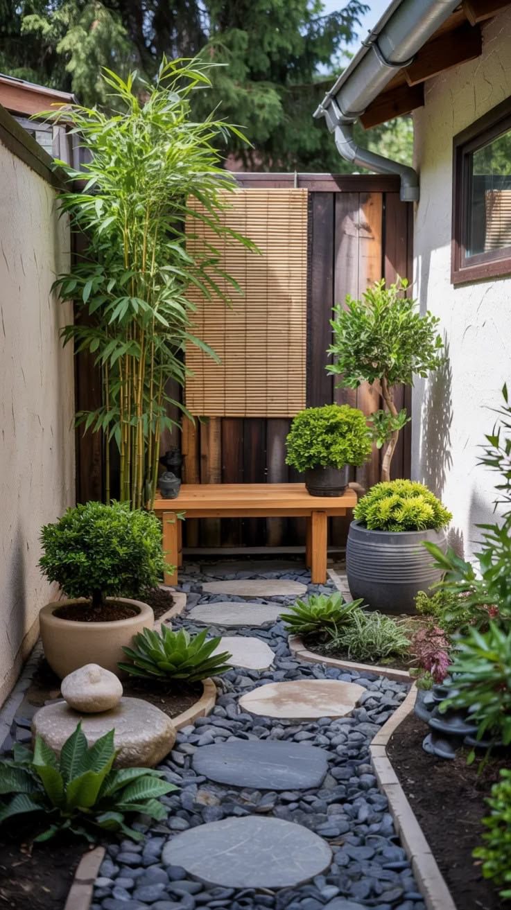 Cozy Japanese Garden Entryway