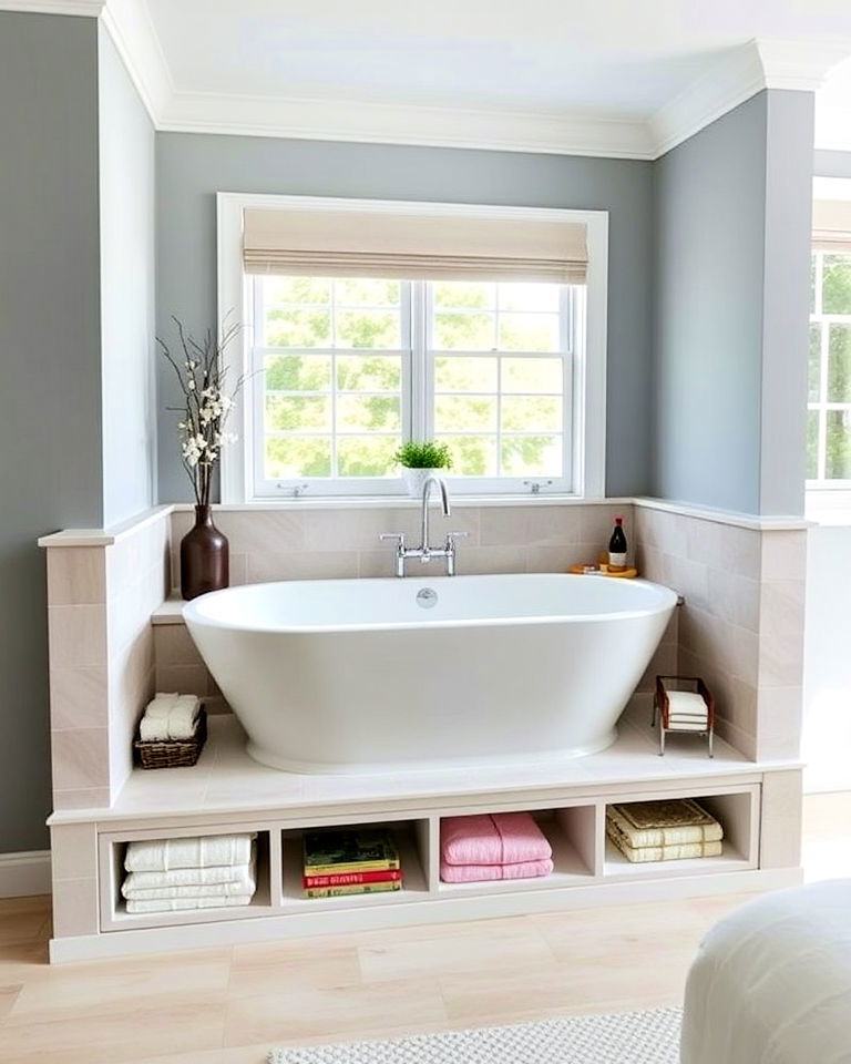 Warmth and Romance: Bathtub by the Fireplace