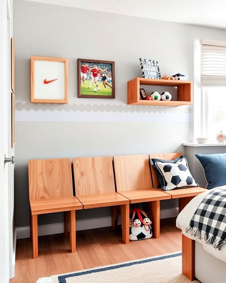 Bleacher-Style Benches for a True Soccer Ambiance