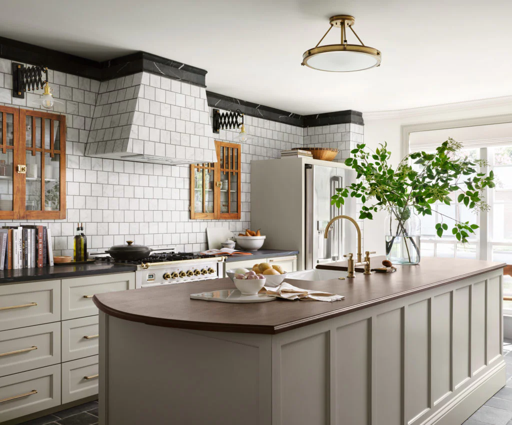 Timeless White Kitchen Featuring Iconic Subway Tile