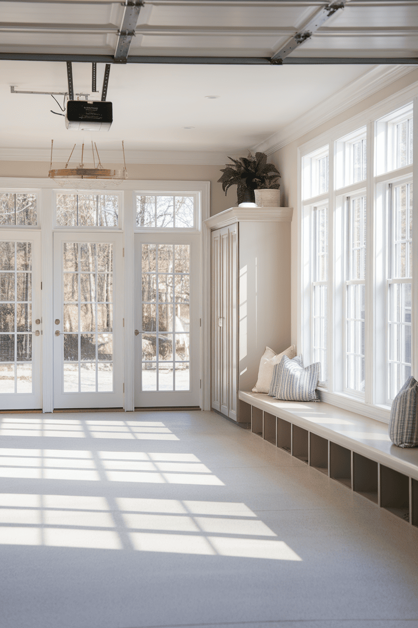 Airy and Inviting Garage Mudroom Ideas