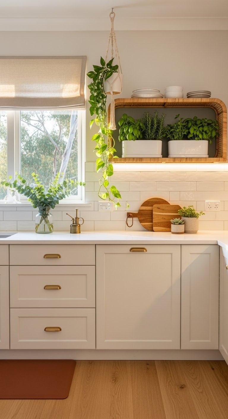 Sun-Kissed Serenity: How Indoor Greenery Elevates Cozy California Kitchens