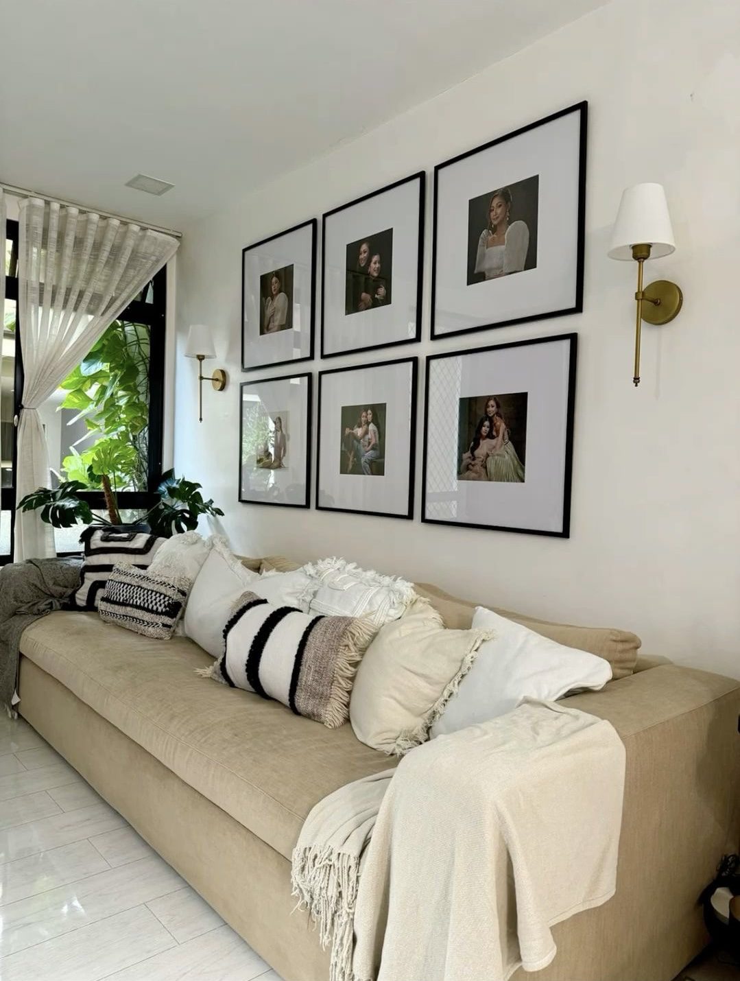How to Create a Stunning Horizontal Gallery Wall Above Your Sofa